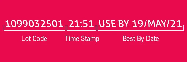 barcode on green background with last five digits highlighted