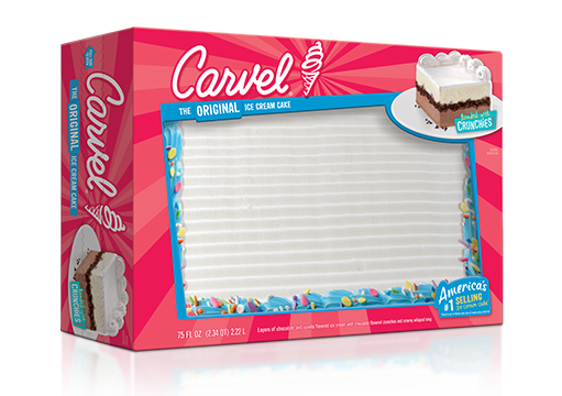 Carvel Family Size Ice Cream Cake - Confetti Plain 2017