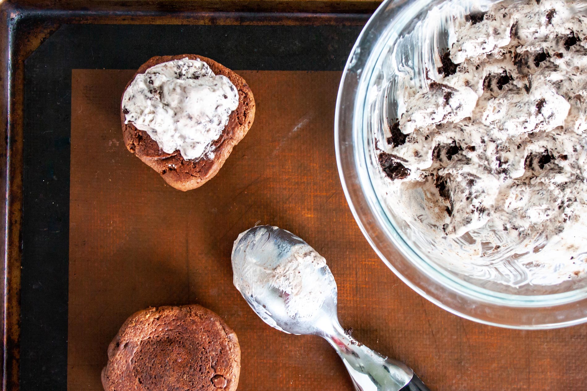 Mocha OREO Ice Cream Sandwiches