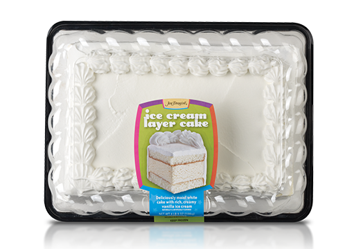 Jon Donaire Vanilla Ice Cream Sheet Cake with White Cake