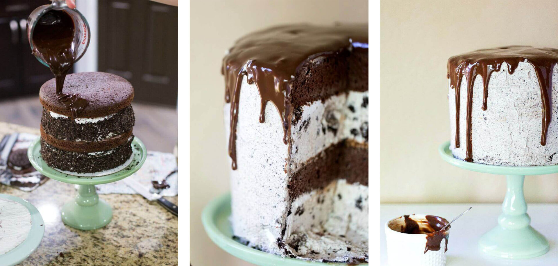 Double OREO Chocolate Ice Cream Cake