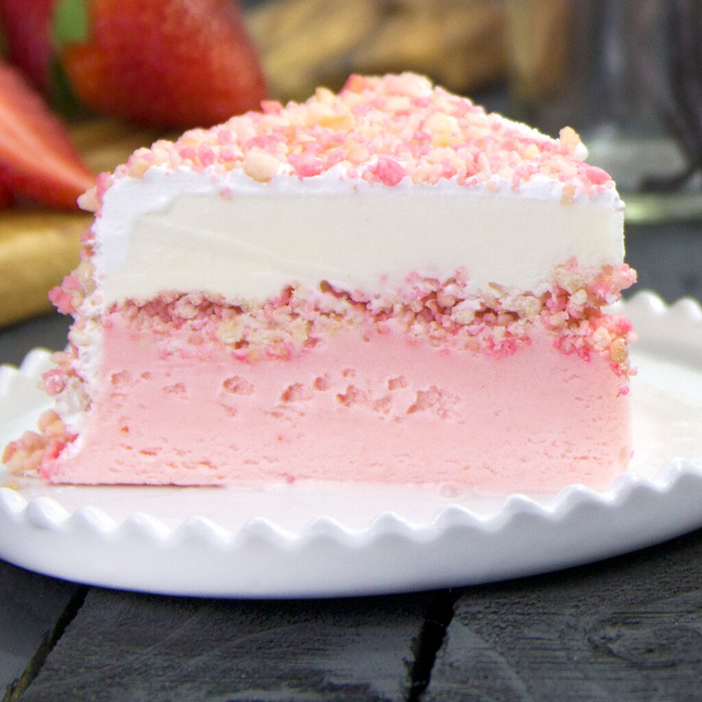 strawberry ice cream cake