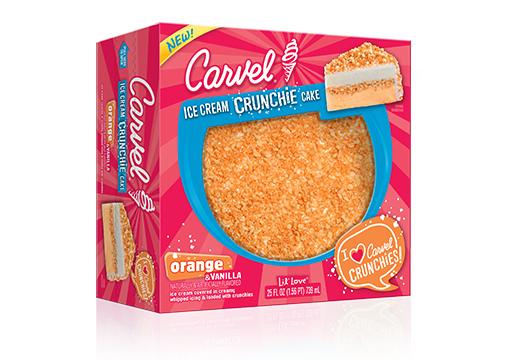 Carvel Lil’ Love Orange & Vanilla Ice Cream Crunchie Cake