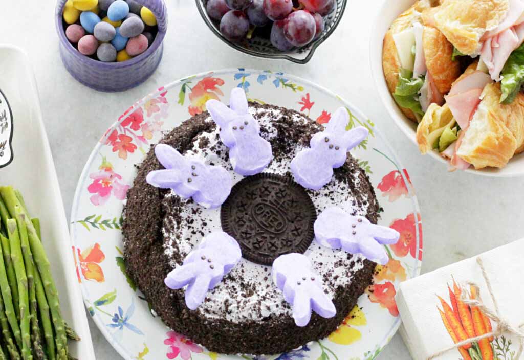 peep bunny ice cream cake