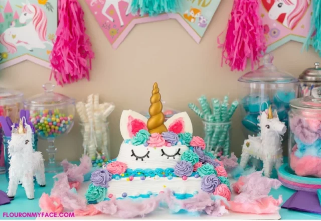 unicorn ice cream cake